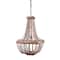 Hello Honey® Wood & Metal Framed Chandelier with Wood Bead Draping